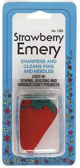 Emery Needle Pin Cushion Strawberry Needle Cleaner for Sewing & Quilting