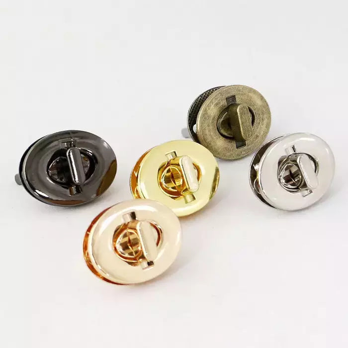 Turn Lock Metal Hardware Durable Closure for Bags - 34mm x 25mm