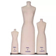 Mini Scale Dress Form Set Pinnable for Draping Design - 1/2, 1/3, 1/4 Scale