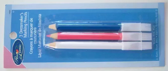 Dressmaker's Marking Pencils Set Precision for Sewing and Pattern Marking - 3 Pack