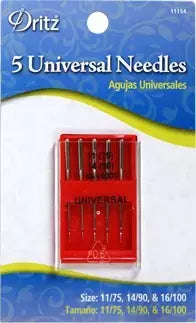 Universal Sewing Machine Needles Durable Pack for Most Machines - Assorted Sizes 11/75, 14/90, 16/100