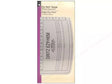 Hem Gauge Ruler Precision Tool for Straight & Curved Hems - Metric Measurements
