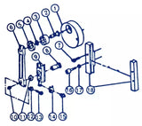 Connecting Rod Clamp Screws Precision for Eastman Straight Knife Machines - 20C5-17