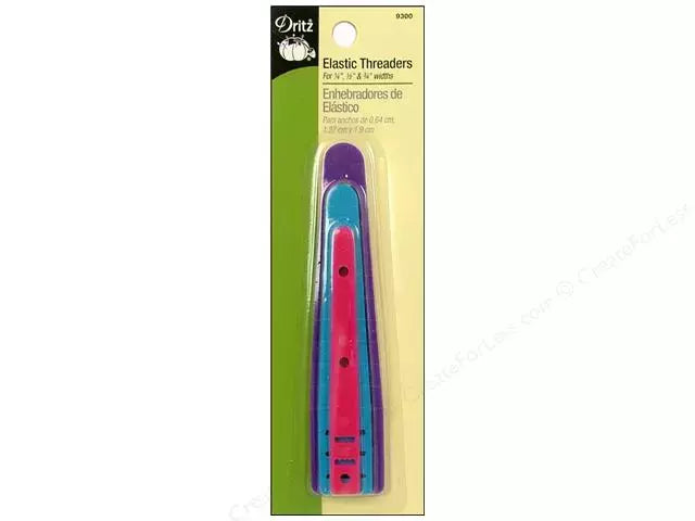Elastic Threaders Dritz 3-Piece Set for Casings - Multi-Size