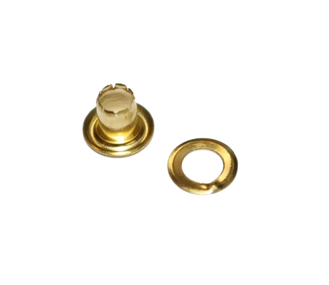 Grommets Extra Long Neck Heavy-Duty with Washers for Fabric and Leather - Brass/Nickel