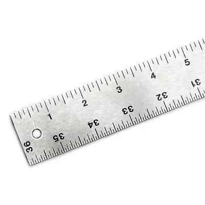Yardage Ruler Aluminum Heavy-Duty Counter Measuring Tool - 36"