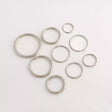 Metal O-Ring Non-Welded Hardware for Bags & Belts - Silver