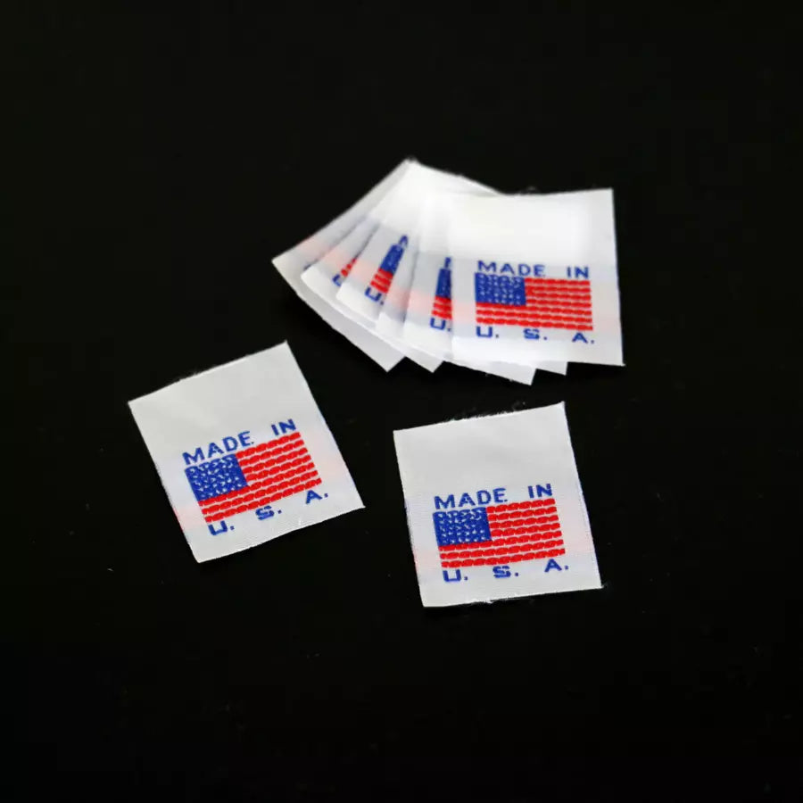 Sew-On Clothing Labels Non-Woven Made in USA - 1-3/16" x 1-7/16"