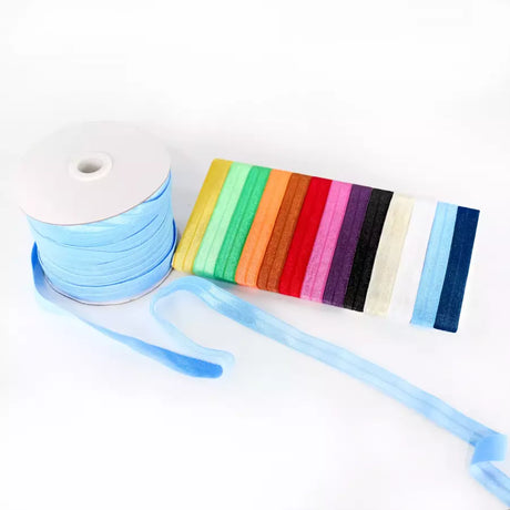 Fold-Over Elastic Satin Finish 5/8" (16mm) for Edge Finishing - 50 Yards
