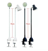 LED Task Light Gooseneck 110V with C-Clamp - 28 LEDs