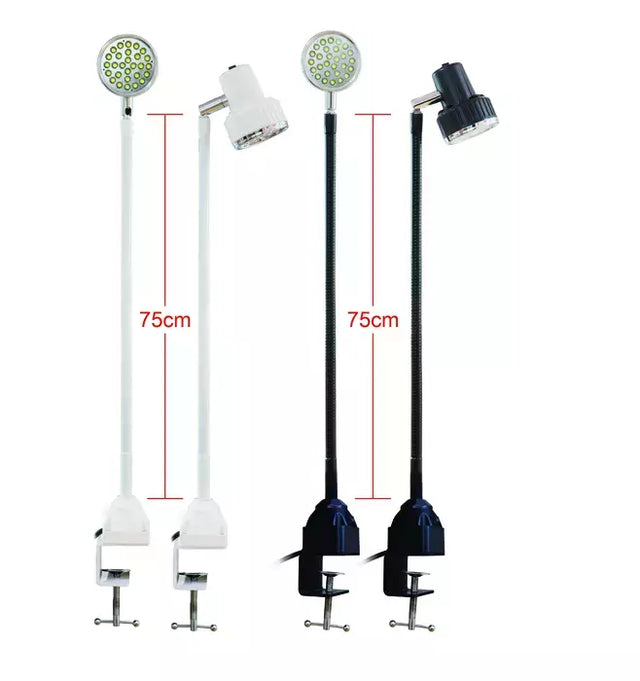 LED Task Light Gooseneck 110V with C-Clamp - 28 LEDs