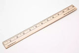 Wood Ruler Durable Measuring Tool for Sewing & Crafting - 12 to 36 in