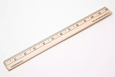 Wood Ruler Durable Measuring Tool for Sewing & Crafting - 12 to 36 in