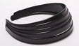 Black Plastic Toothless Headbands for Hair Accessories - 1/2"