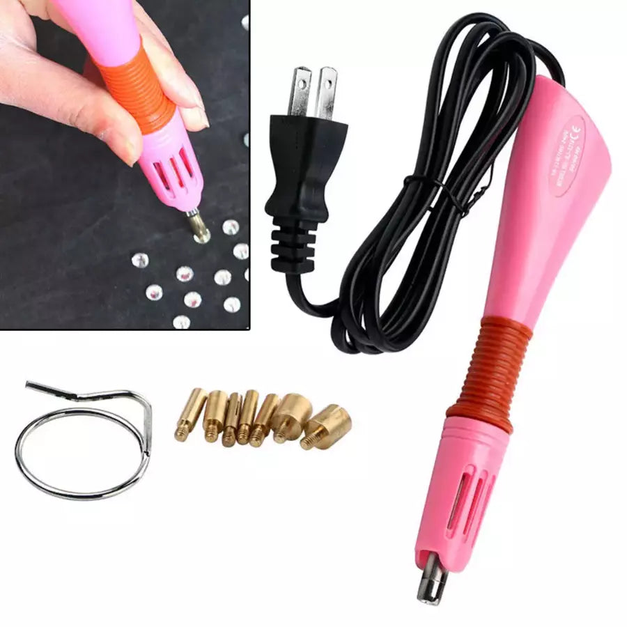 Hot Fix Rhinestone Setter DIY Applicator with 7 Tips