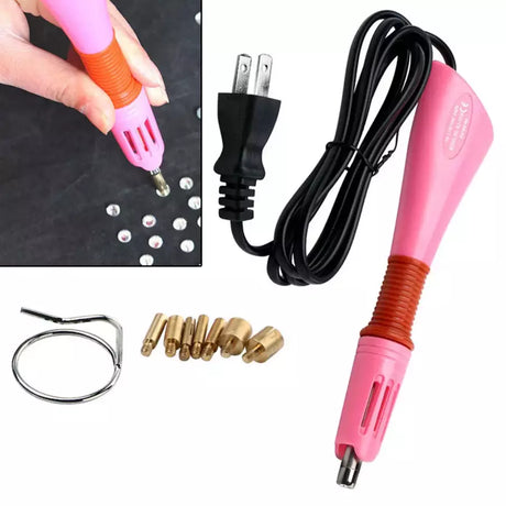 Hot Fix Rhinestone Setter DIY Applicator with 7 Tips