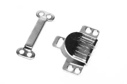 Trouser Skirt Hooks & Bars Nickel Heavy-Duty Closure Set - 9.5mm
