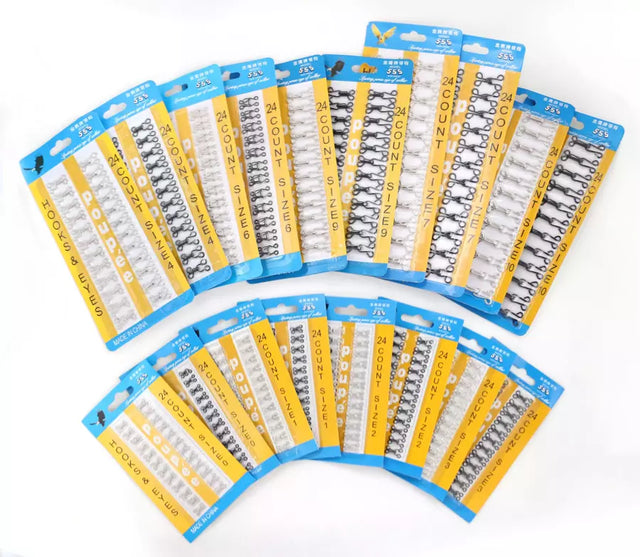 Hook & Eye Metal Fasteners Durable Sewing Closure for Garments - Size #0