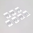 Clothing Labels Sew-In Printed Fabric Care - 1" x 1-1/2"