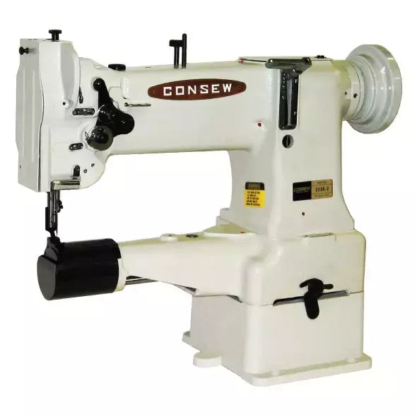 Industrial Sewing Machine Cylinder Bed Lockstitch for Heavy-Duty Sewing - Consew 223R-2 10"