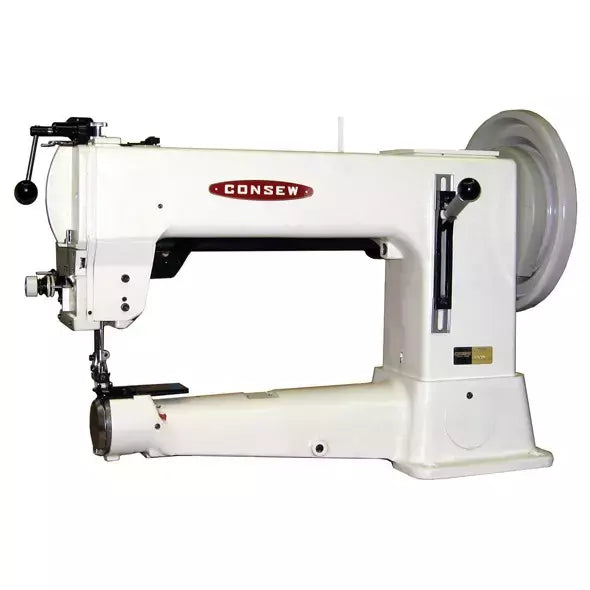 Industrial Sewing Machine Heavy-Duty Cylinder Bed for Long Arm Work - Consew 2050 16.5"