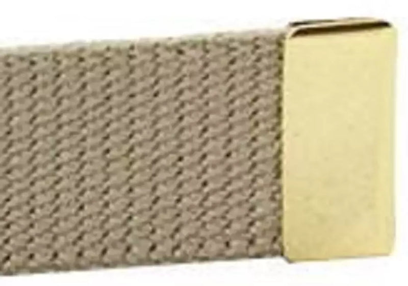 Brass Belt Buckle End Tip Durable Hardware for Belt Finishing - 1.25 x 3/8 in
