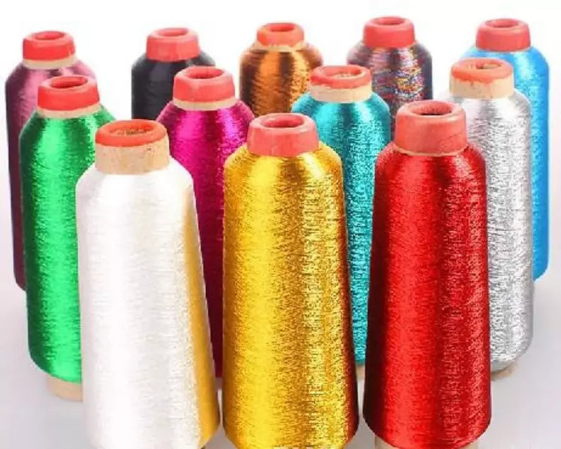 Metallic Embroidery Thread High-Strength for Home & Industrial Machines - 5000 Yards