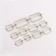 Adjustable Slide Metal Buckle Heavy-Duty for Bags & Straps - Silver