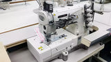 Industrial Coverstitch Sewing Machine 3-Needle Flat Bed with Binding Fittings - Kansai Special NW-8803GMG