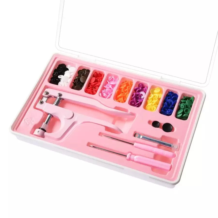 Snap Fastener Kit Plastic Heavy-Duty for Sewing Projects - 12 mm T5