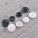 Plastic Snap Buttons Durable Set for Crafts & Clothing - 12.5mm