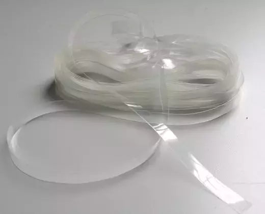 Hanger Tape Clear Polyester Anti-Slip for Garment Hanging - 1/4"