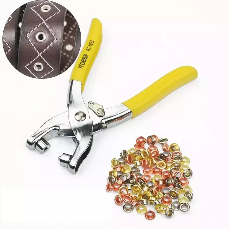 Eyelet Grommet Setting Tool Kit Heavy-Duty for Fabric Repair - Drop Forged Steel