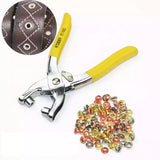 Eyelet Grommet Setting Tool Kit Heavy-Duty for Fabric Repair - Drop Forged Steel