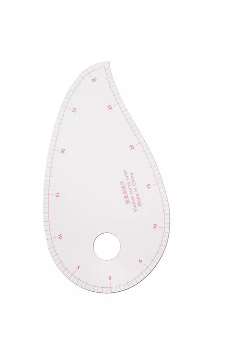 Sleeve Curve Ruler Transparent Metric Sewing Ruler - 2cm x 30cm