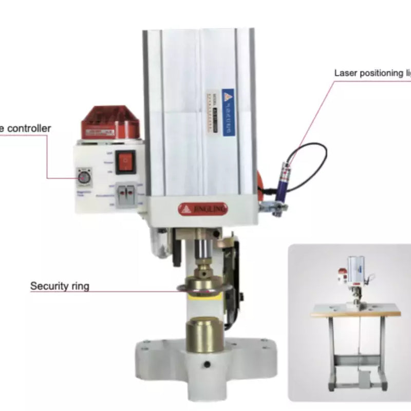 Curtain Grommet Attaching Machine Pneumatic Servo Motor Bundle - JLQ-01-125SH