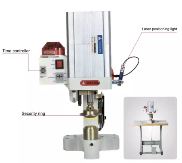 Curtain Grommet Attaching Machine Pneumatic Servo Motor Bundle - JLQ-01-125SH