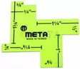 Mini Measuring Gauge Thin Credit Card Ruler for Wallet - 1/8" to 2"