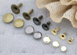 Single-Sided Round Rivets Premium Metal for Jeans, Bags & Crafts - 6mm
