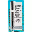 Button Hole Spacer and Sizer for Precise Buttonhole Spacing - Inch & Centimeter