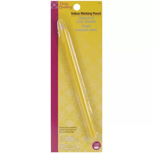Fabric Marking Pencil Yellow Non-Smearing for Quilting - Dritz