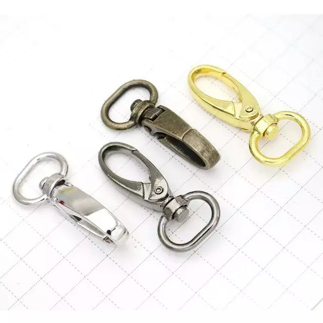 Swivel Snap Hook Alloy Hardware Durable for Bags & Purses - Egg Shaped