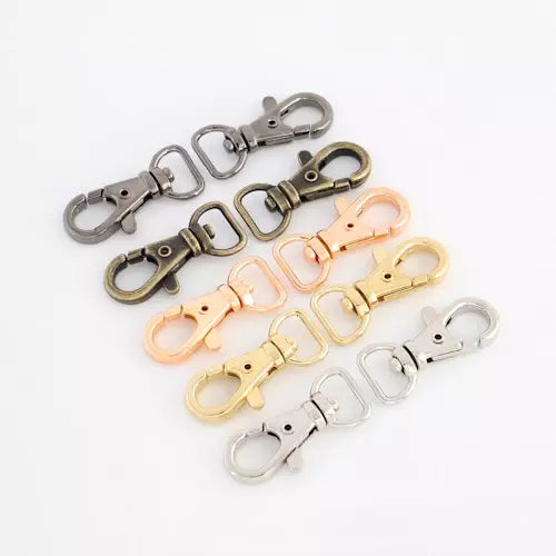 Swivel Snap Hook Alloy Lobster Claw Clasp for Bags & Purses - 12mm