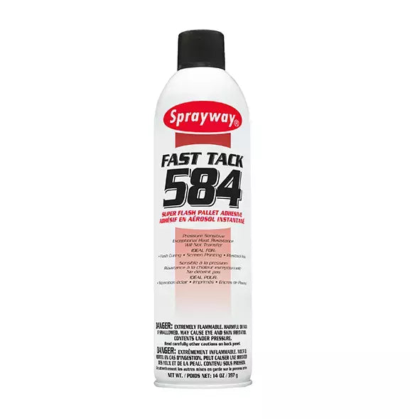 Spray Adhesive Industrial Fast Tack for Screen Printing Flash-Cure Applications - SW584