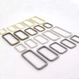 Square Metal Ring Durable Welded Hardware for Bags & Straps - Multi-Size