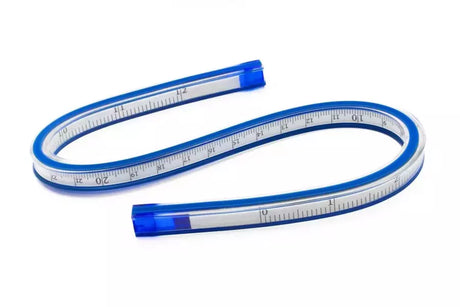 Flexible Curve Ruler Plastic Precise Measurements for Woodworking - 12" to 24"