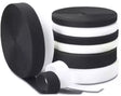 Hook and Loop Sew-On Fastener Durable Rolls for Sewing Projects - Black/White