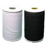 Braided Elastic Polyester Rubber Durable Sewing Elastic for Waistbands & Masks - 1/8" to 1/2"