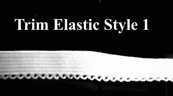 White Elastic Trim Decorative Sewing Trim - 3/8" to 1"