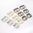 Metal Roller Heel Bar Buckle Durable Welded Closure for Bags & Belts - 3/4"